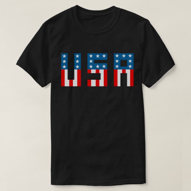 Camiseta Tipografía de Estados Unidos (Diseño del anverso)