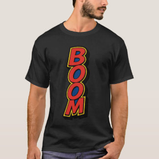 Camiseta Tipografía de estilo cómic BOOM