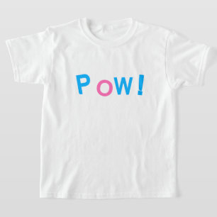 Camiseta Tipografía de estilo de cómic POW!
