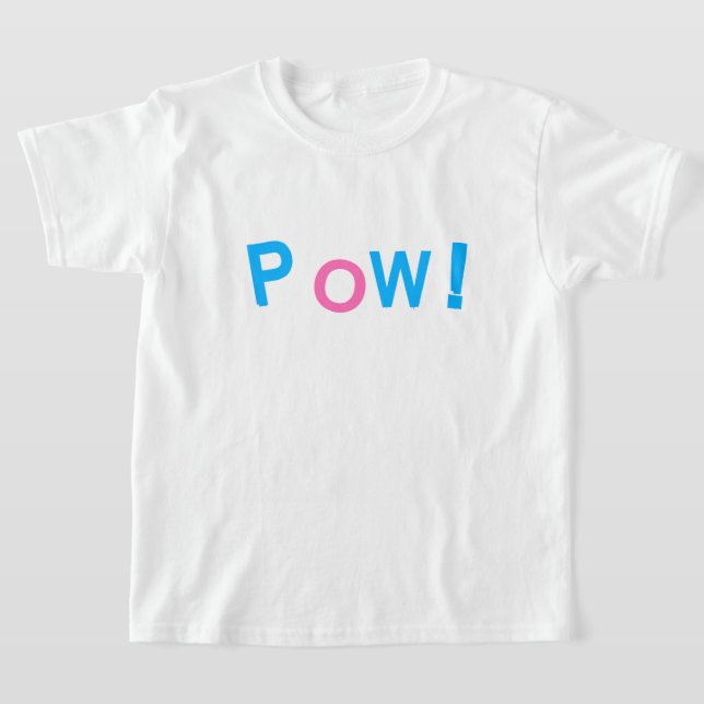 Camiseta Tipografía de estilo de cómic POW! (Distribución)