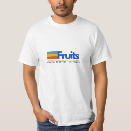 Camiseta Tipografía de frutas