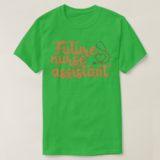 Camiseta Tipografía de futuros ayudantes de enfermería (Diseño del anverso)