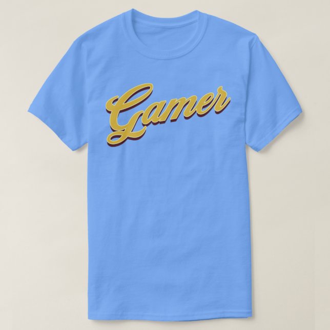 Camiseta Tipografía de gamer (Diseño del anverso)
