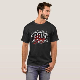 Camiseta Tipografía de grafiti callejero de Bronx Boy
