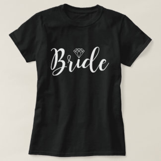 Camiseta Tipografía de guiones de moda | Novia