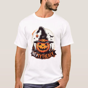 Camiseta Tipografía De Halloween Day Y Tiras Gráficas