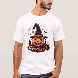 Camiseta Tipografía De Halloween Day Y Tiras Gráficas