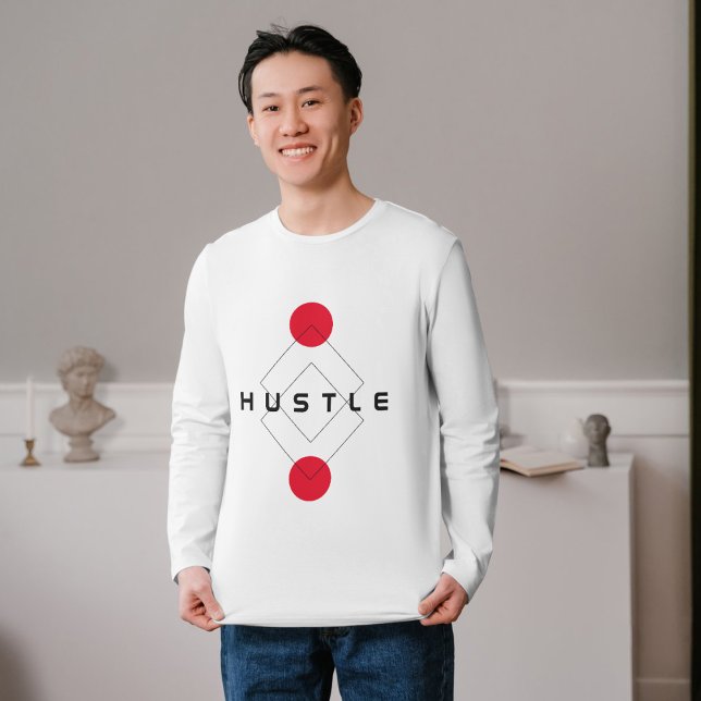 Camiseta Tipografía de Hustle (hustle (customizable content) men's t-shirt)