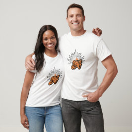 Camiseta Tipografía de ilustración con estilo