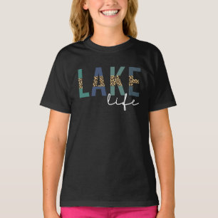 Camiseta Tipografía de impresión de Cheetah Life Lake