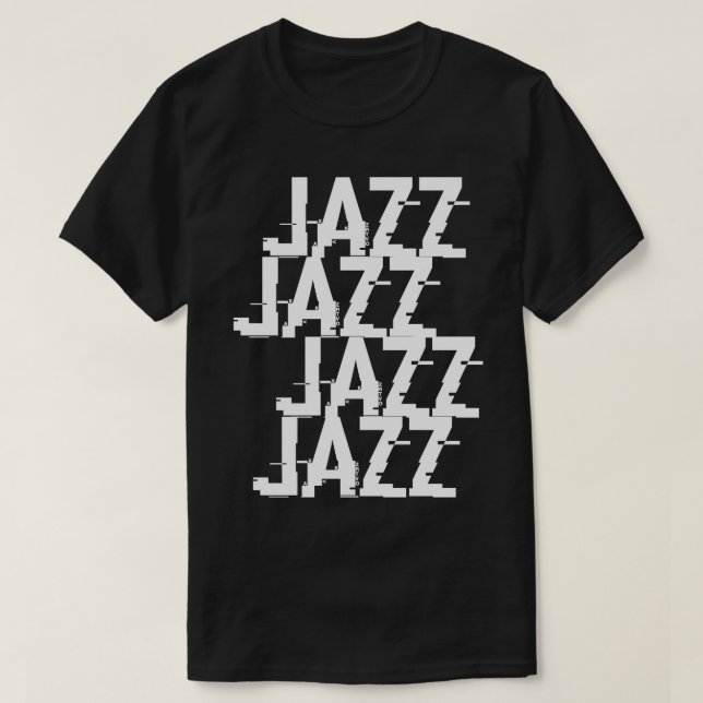 Camiseta Tipografía de jazz (Diseño del anverso)