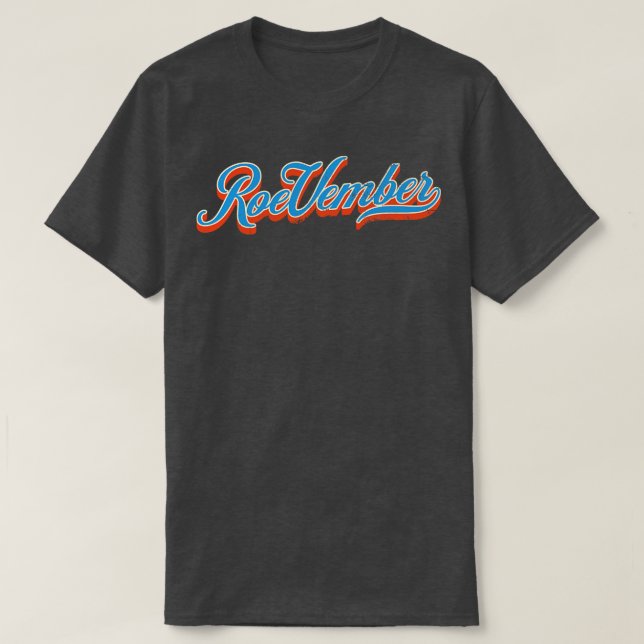 Camiseta Tipografía de la época de Roevember (Diseño del anverso)