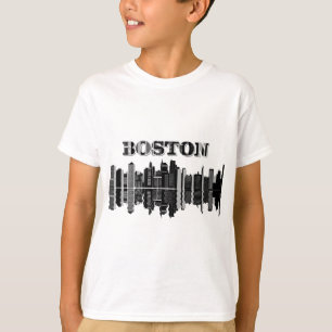 Camiseta Tipografía de la línea aérea de Boston