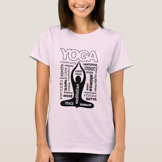 Camiseta Tipografía de la yoga (Anverso)
