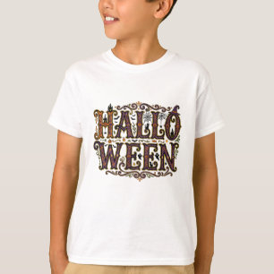 Camiseta Tipografía de letra decorativa