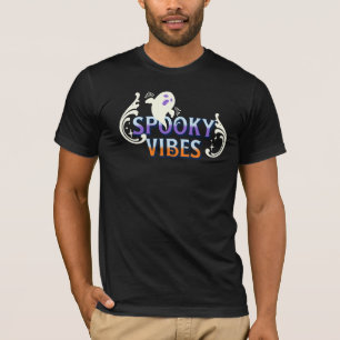 Camiseta Tipografía de letras con vibraciones espeluznantes