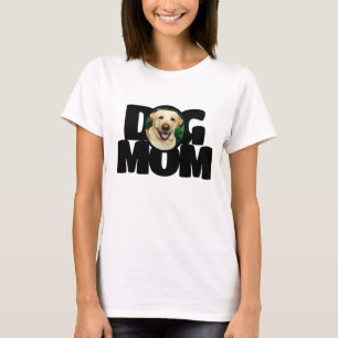 Camiseta Tipografía de mamá de perro fotográfico personaliz