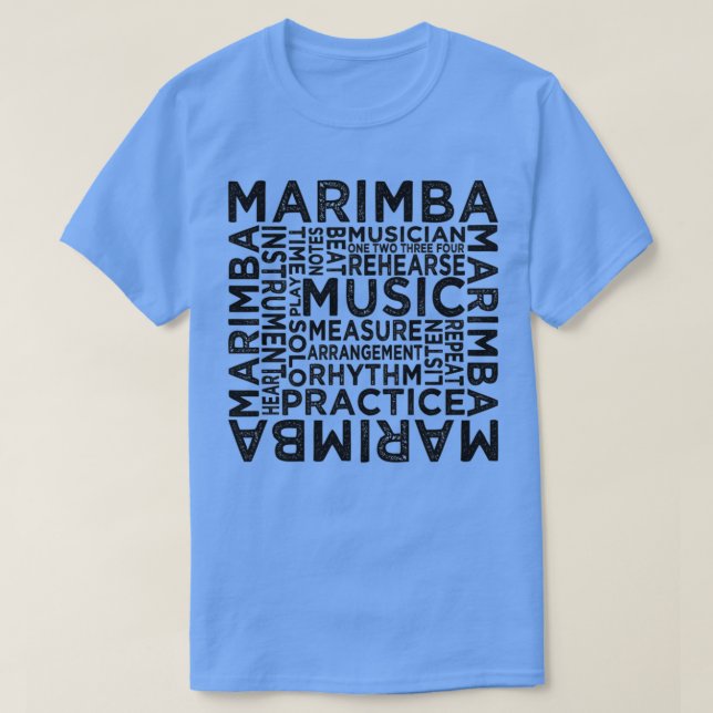 Camiseta Tipografía de Marimba  (Diseño del anverso)