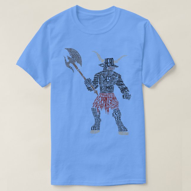 Camiseta Tipografía de Minotauro Ilustracion 2 (Diseño del anverso)