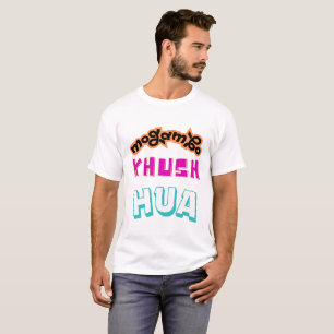 Camiseta Tipografía de Mogambo Khush Hua