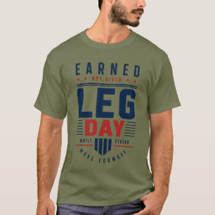 Camiseta Tipografía de Motivación de Gimnasio para Día de P