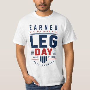 Camiseta Tipografía de Motivación de Gimnasio para Día de P