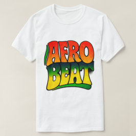 Camiseta Tipografía de música Afrobeat estilo retro panafri