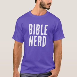 Camiseta Tipografía de nerd de la Biblia divertida cristian