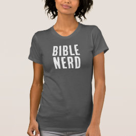 Camiseta Tipografía de nerd de la Biblia divertida gris bla