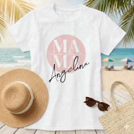 Camiseta Tipografía de nombre con letra script de pincelada