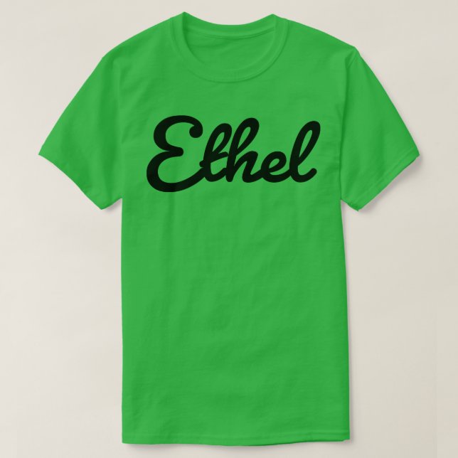 Camiseta Tipografía de nombre ético (Diseño del anverso)