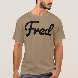 Camiseta Tipografía de nombre Fred