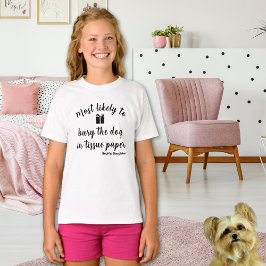 Camiseta Tipografía de nombre personalizado Cute divertida