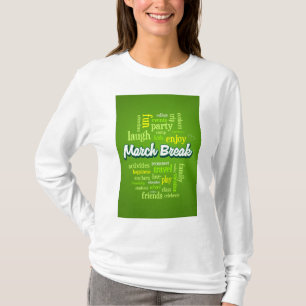 Camiseta Tipografía de nube de palabras de vacaciones de ma