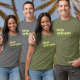 Camiseta Tipografía de Nueva Orleans Louisiana