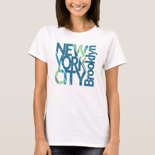 Camiseta Tipografía de Nueva York en Brooklyn