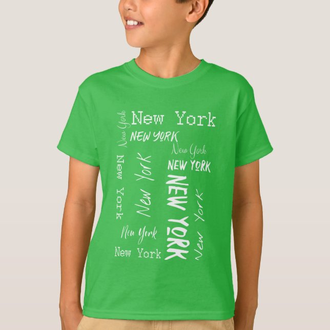 Camiseta Tipografía de Nueva York Hoodie (Anverso)