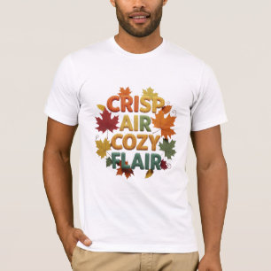 Camiseta Tipografía de otoño con aire fresco y encanto acog