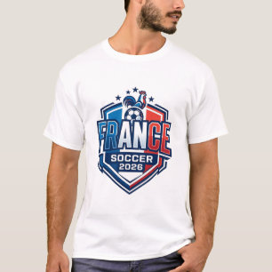 Camiseta Tipografía de país audaz fútbol Francia 2026 