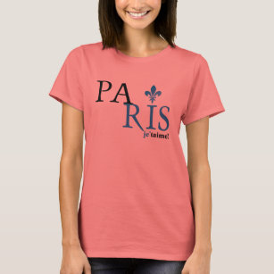 Camiseta Tipografía de París Fleur Du Lis