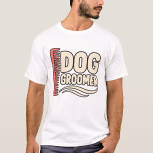 Camiseta Tipografía de peluquero de perros