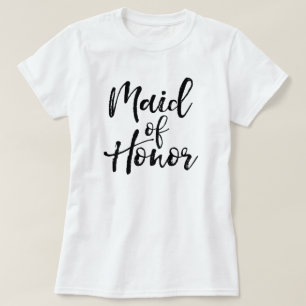 Camiseta Tipografía de pincel con letras elegantes   Emplea