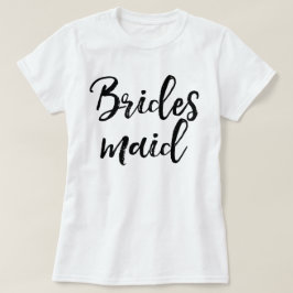 Camiseta Tipografía de pincel con letras elegantes | Noviar