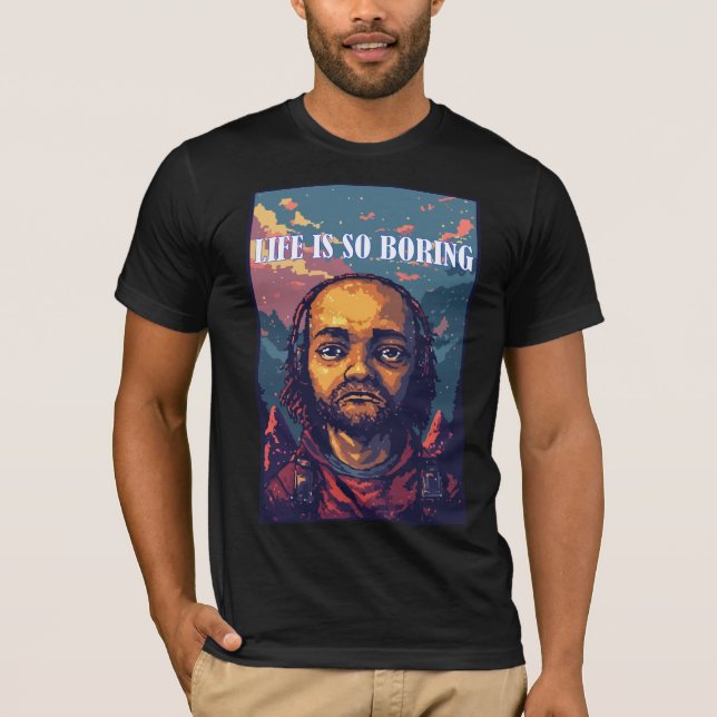 Camiseta Tipografía de retrato retro (Anverso)