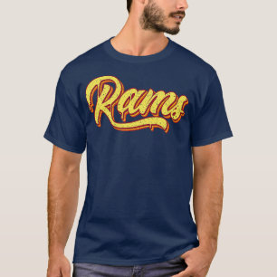 Camiseta Tipografía de Retro Rams