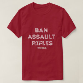 Camiseta Tipografía de Rifles de ataque de prohibición