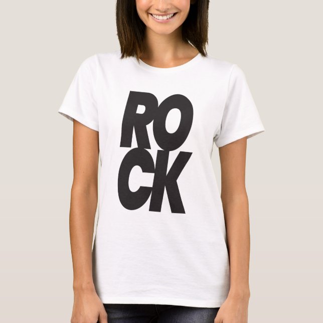 Camiseta Tipografía de Roca Apilada (Anverso)