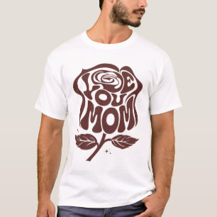 Camiseta Tipografía de Rosa Ama a Mamá