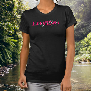 Camiseta Tipografía de secuencia superpuesta amándome a mí