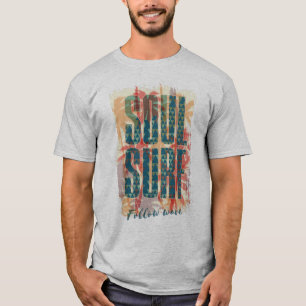 Camiseta Tipografía de Soul Surf de verano tropical
